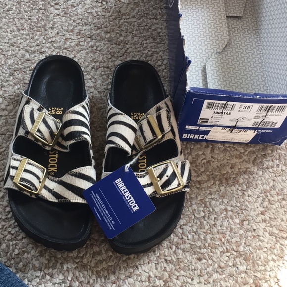 birkenstock arizona zebra